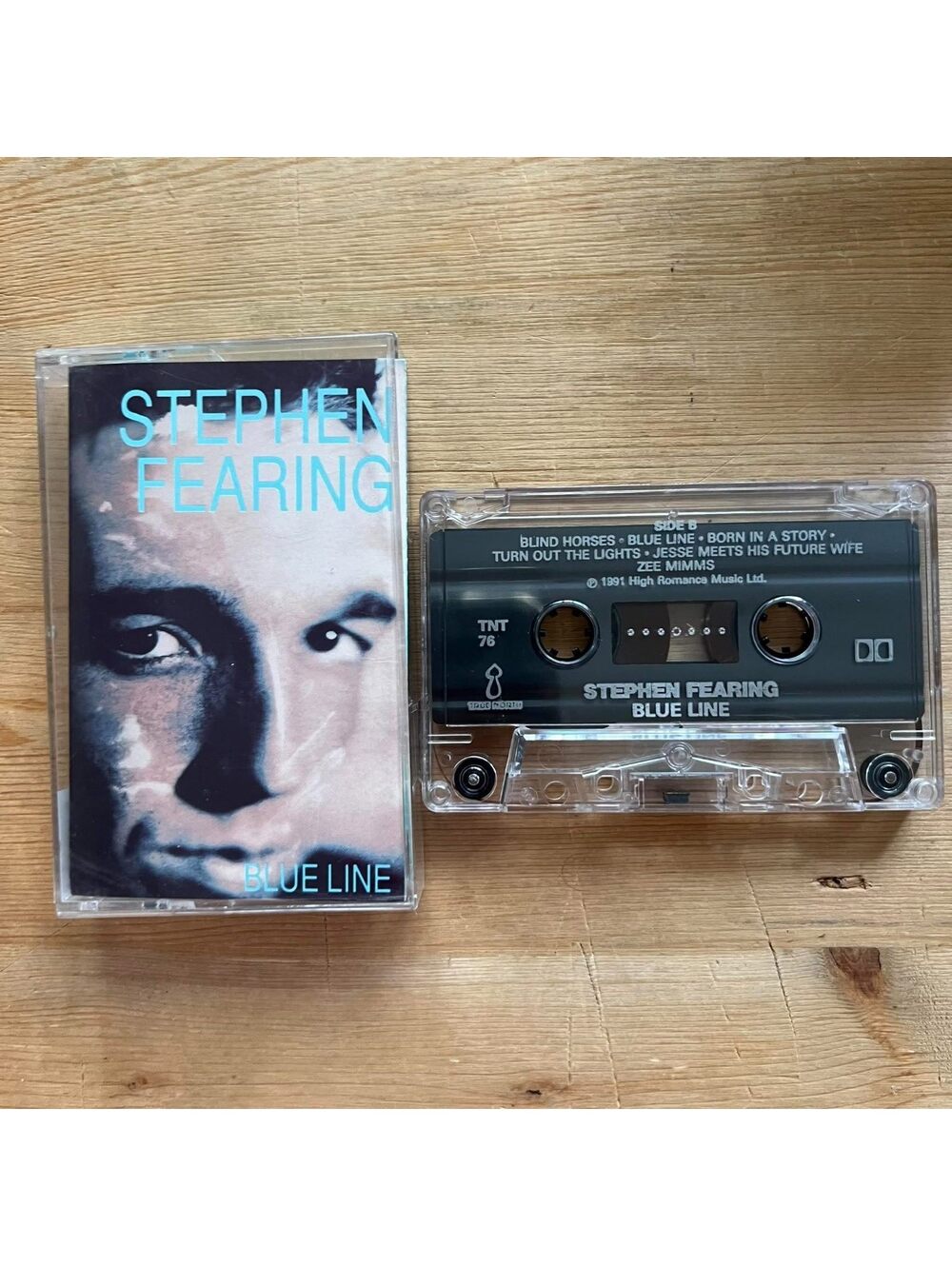 Stephen Fearing - Blue Line Cassette Tape VG+ C69
